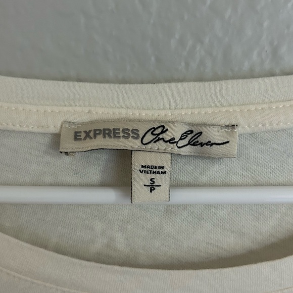 NWOT! EXPRESS Long Sleeve Cropped Rainbow Top! - Picture 5 of 7